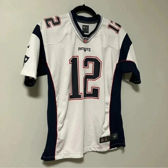 Nike Patriots New England Brady  jersey Large in White - Picture 4 of 7